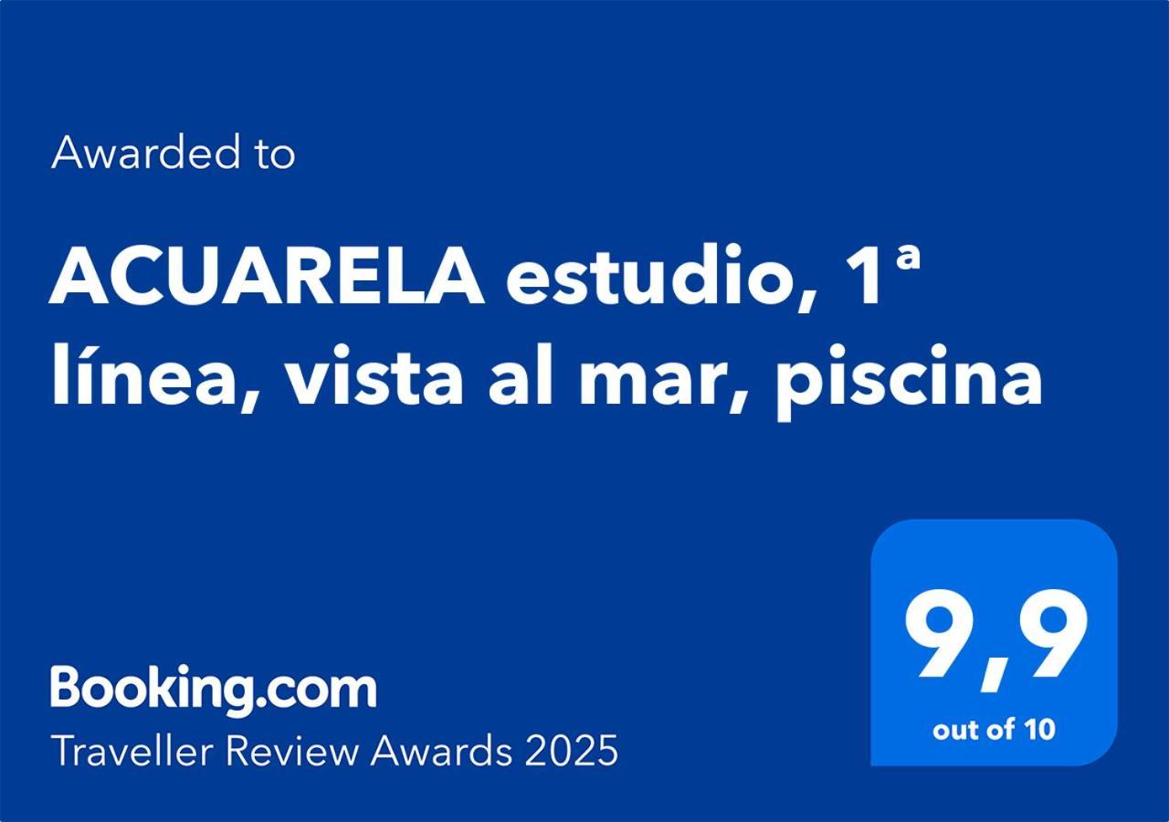 Acuarela Estudio, 1ª Linea, Vista Al Mar, Piscina Calpe Exterior foto